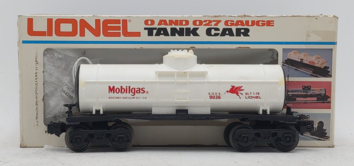 Lionel 6-9036 O Gauge Mobilgas Single Dome Tank Car #9036 NIB