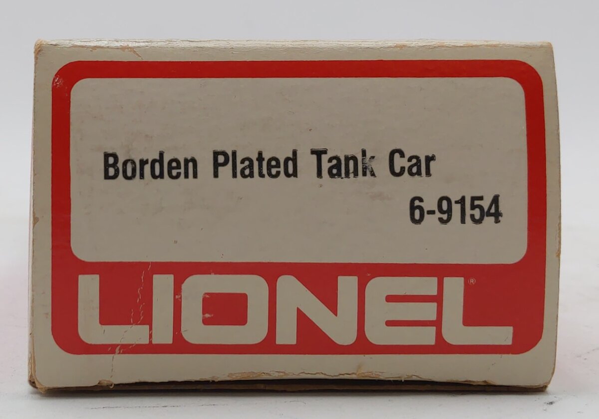 Lionel 6-9154 O Gauge Borden Plated Tank Car LN/Box