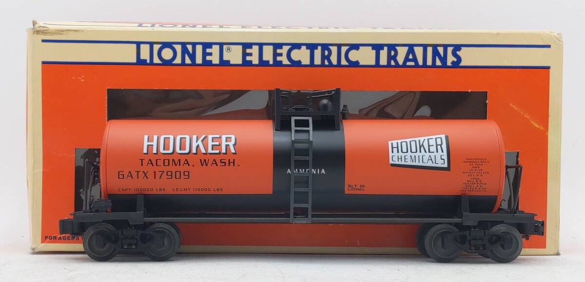 Lionel 6-17909 O Gauge Hooker Chemicals Unibody Tank Car LN/Box