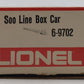 Lionel 6-9702 O Gauge SOO Line Box Car LN/Box
