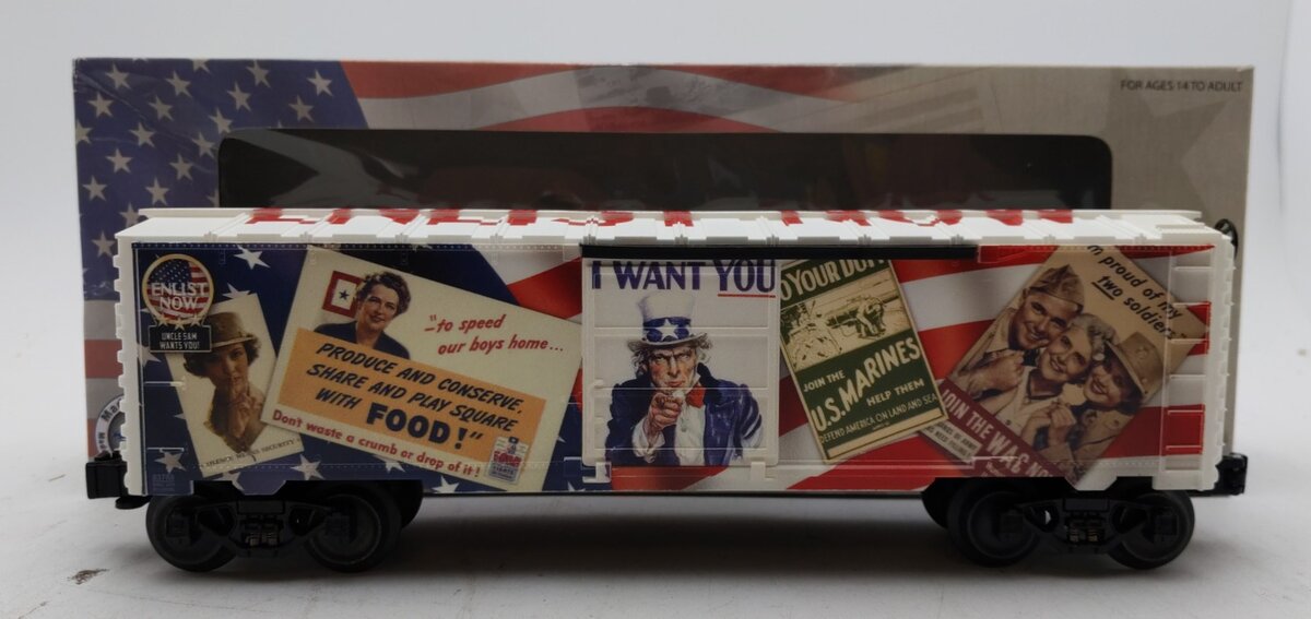 Lionel 6-83788 Uncle Sam Enlist Now Boxcar LN/Box