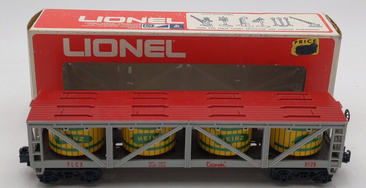 Lionel 6-9128 O Gauge Heinz Pickle Vat Car #9128 NIB