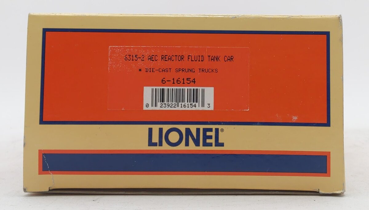Lionel 6-16154 O Gauge AEC Reactor Fluid Tank Car #6515-2 (Purple) NIB