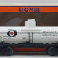 Lionel 6-19626 O Gauge Diamond Chemicals 8,000 Gallon Tank Car #19419 NIB