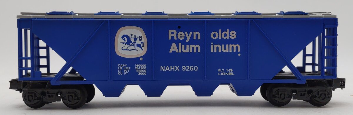 Lionel 6-9260 O Gauge Reynolds Billboard Covered Hopper #9260 LN/Box