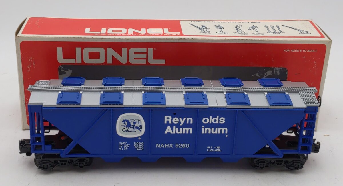 Lionel 6-9260 O Gauge Reynolds Billboard Covered Hopper #9260 LN/Box