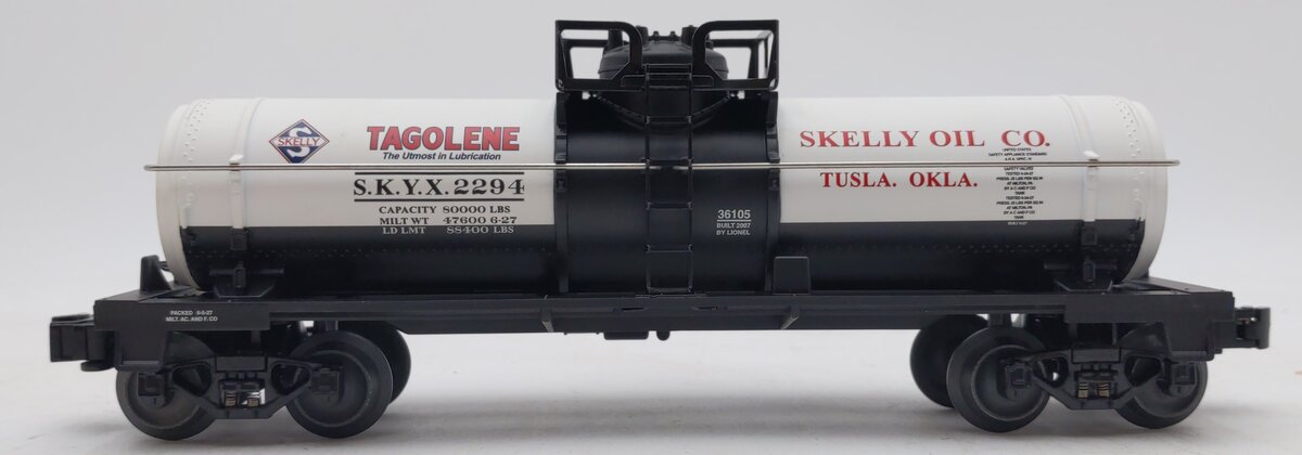 Lionel 6-36105 O Gauge Skelly Oil Tank Car #2294 EX