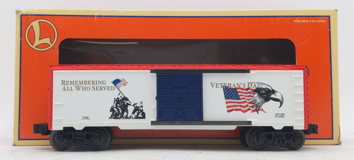 Lionel 6-26724 O Gauge Veterans Day Boxcar #9700 LN/Box