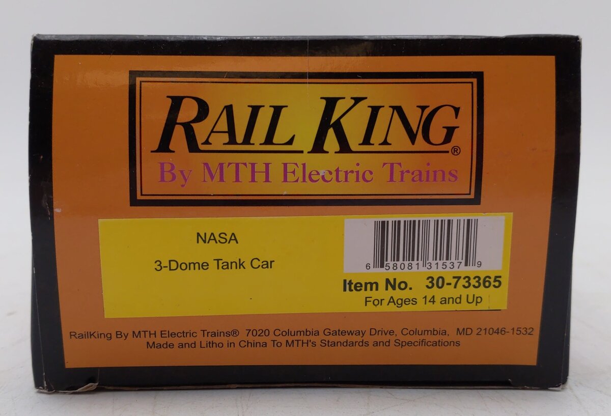 MTH 30-73365 NASA 3 Dome Tank Car