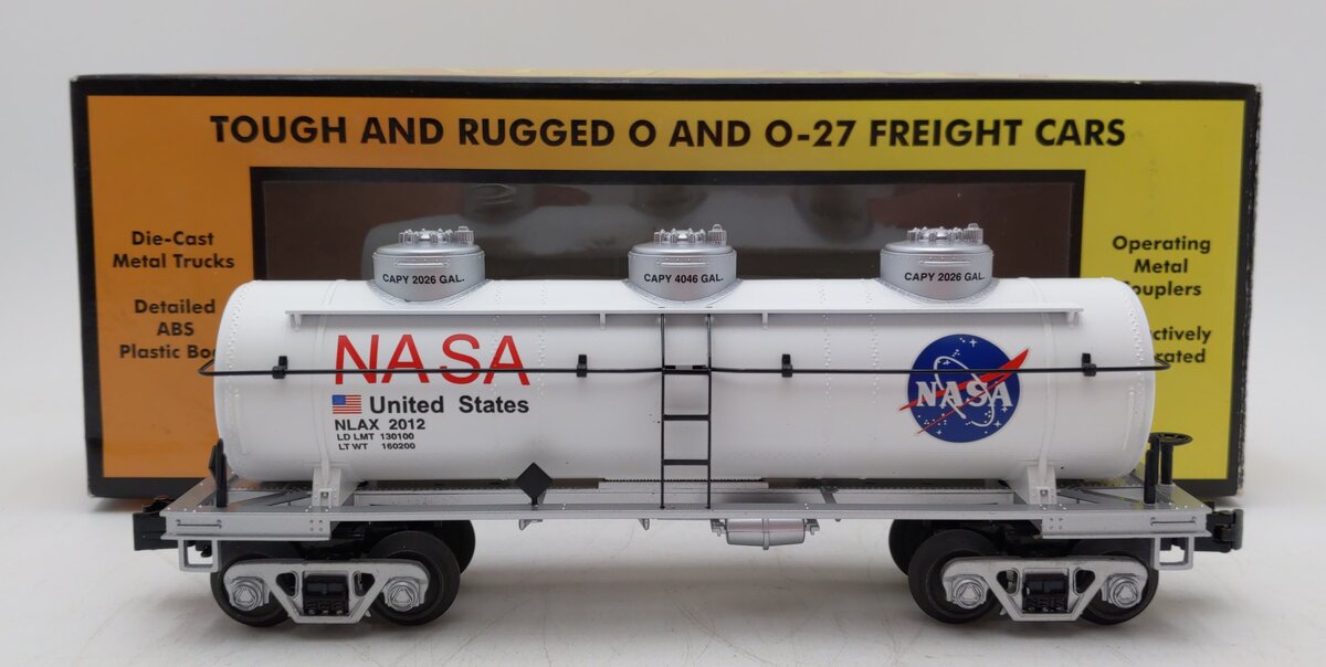 MTH 30-73365 NASA 3 Dome Tank Car