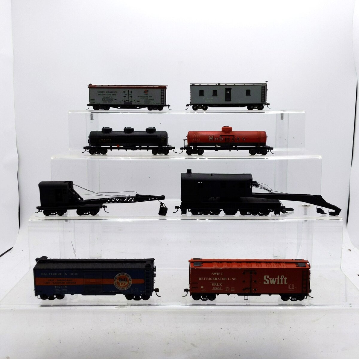 HO Scale Assorted Die Cast & Plastic Freight Cars [8] VG