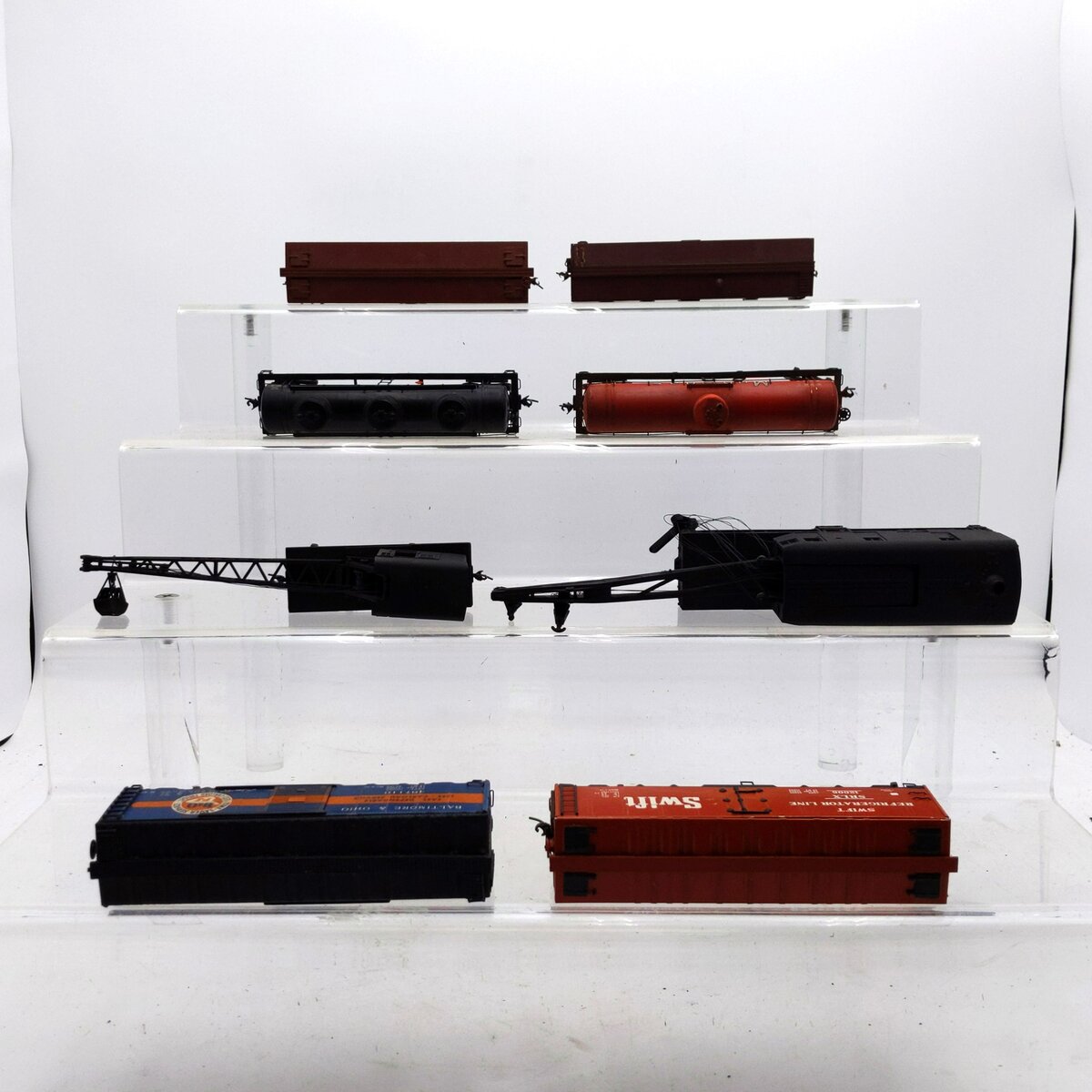 HO Scale Assorted Die Cast & Plastic Freight Cars [8] VG