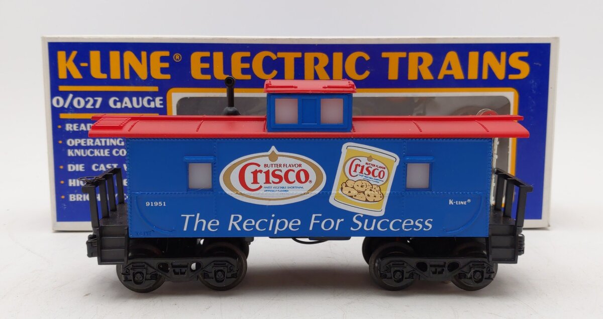 K-Line K91951 O Crisco Lighted Caboose #91951 EX/Box