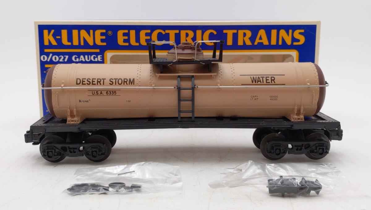 K-Line K6335 O Desert Storm Single Dome Water Tank Car LN/Box