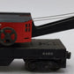 Lionel 6460-25 Vintage O Bucyrus Erie Die-cast Crane Car w/ Rare Red Cab VG