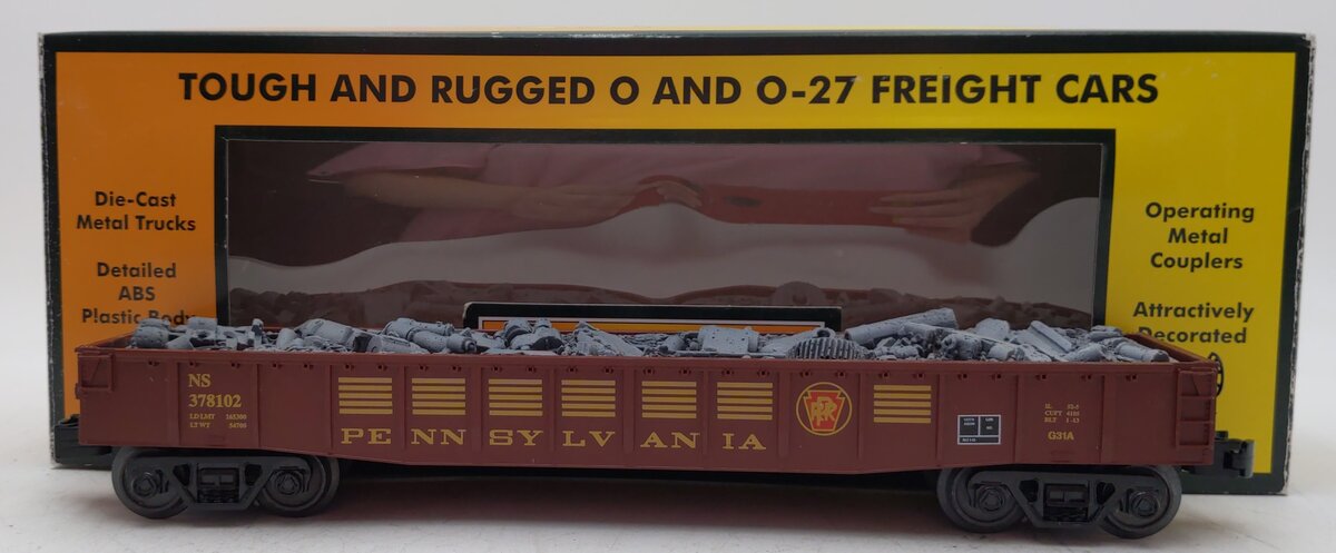 MTH 30-72160 O Pennsylvania Gondola Car with Junk Load #378102
