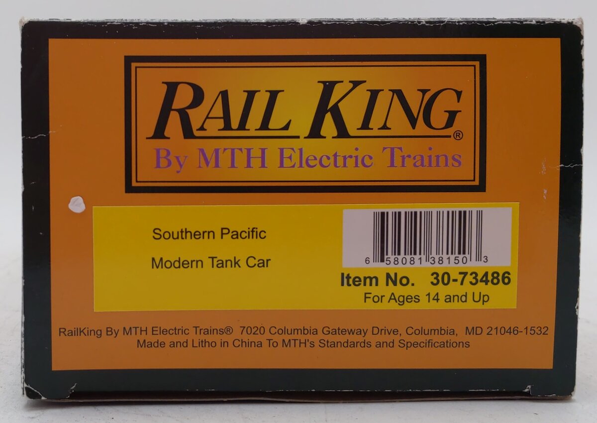 MTH 30-73486 O Southern Pacific Modern Tank Car