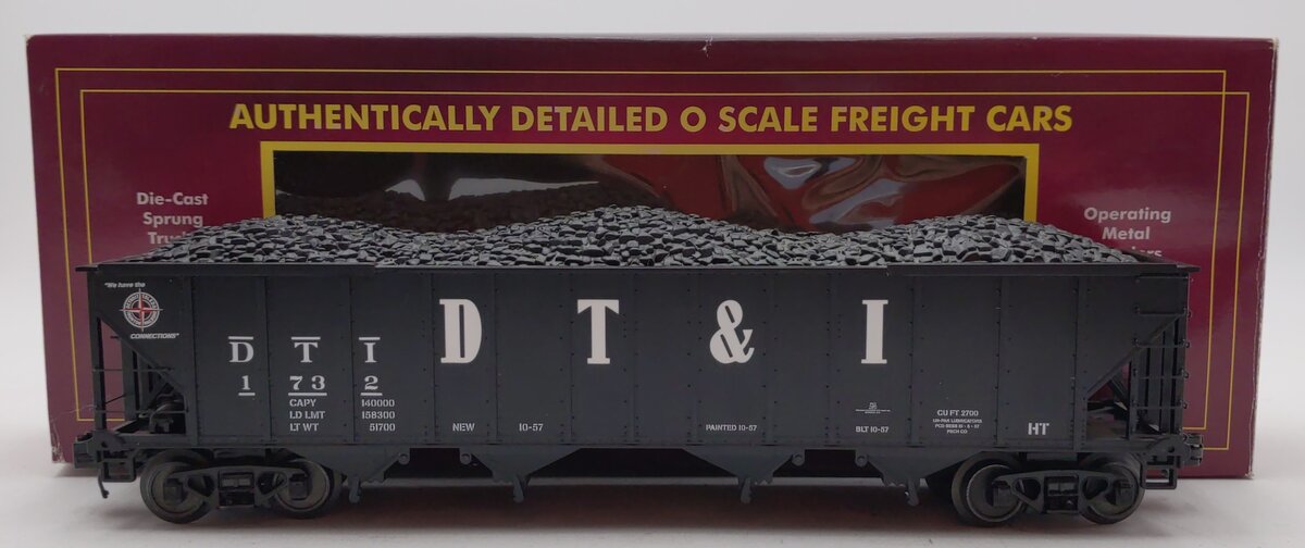 MTH 20-97848 O Detroit Toledo & Ironton 4-Bay Hopper Car
