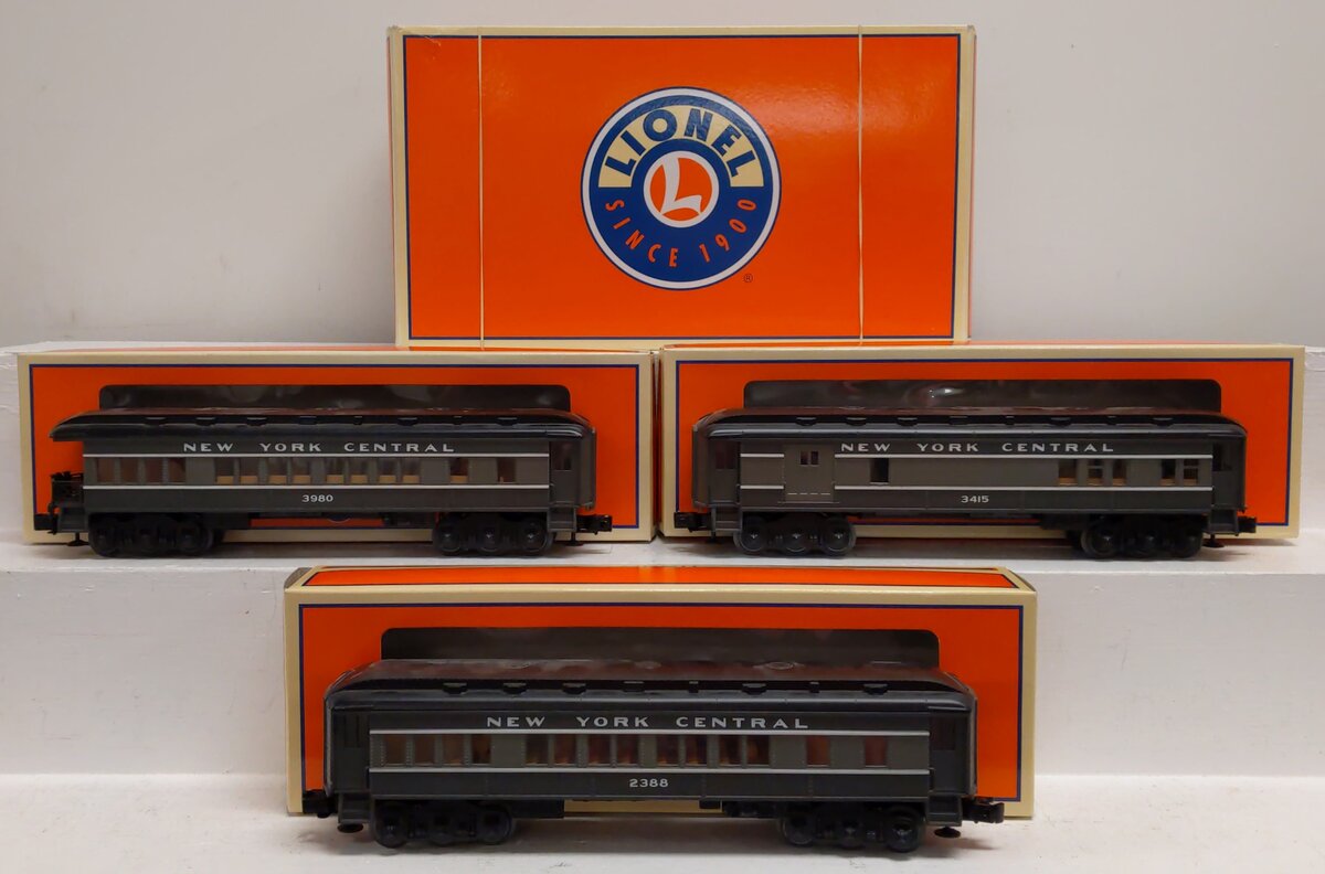 Lionel 6-81754 O NYC Madison Car 3pk/Combo,Coach,Obs