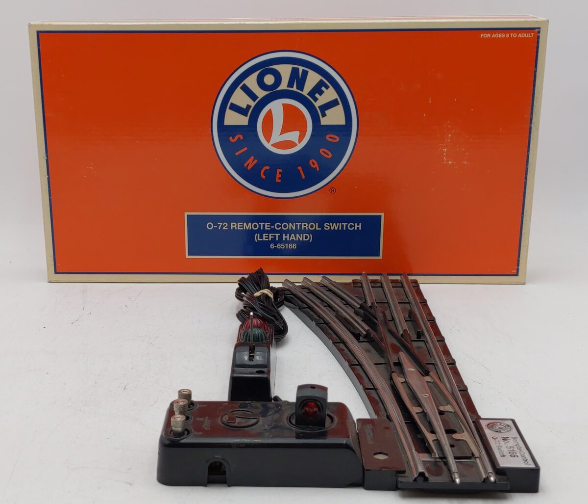 Lionel 6-65166 O Gauge O72 Left Hand Remote Control Switch EX/Box