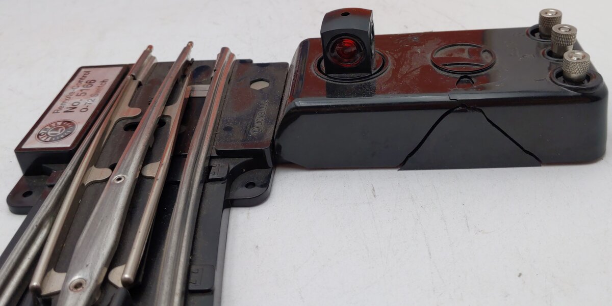Lionel 6-65166 O Gauge O72 Left Hand Remote Control Switch EX/Box