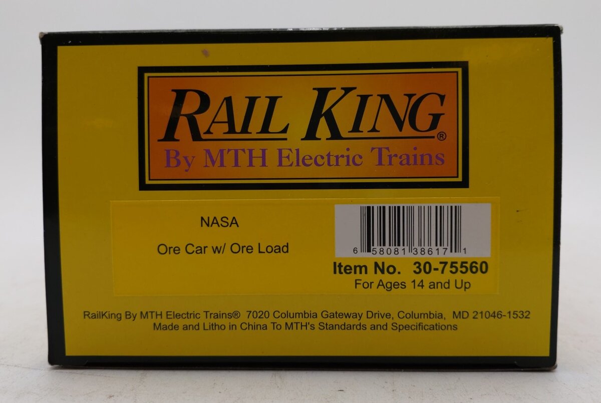 MTH 30-75560 O NASA Ore Car #68