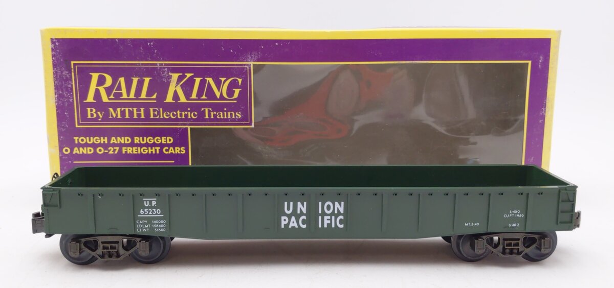 MTH 30-7202 O Gauge Union Pacific Gondola #65230 EX/Box