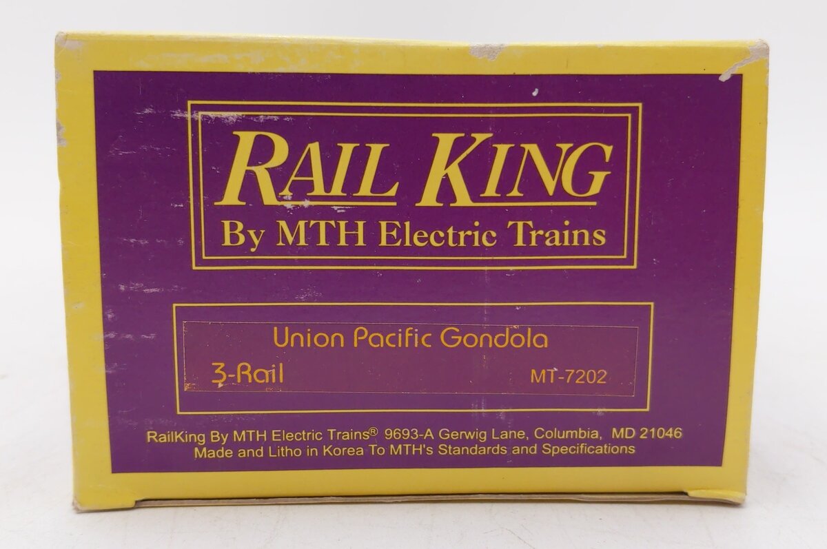 MTH 30-7202 O Gauge Union Pacific Gondola #65230 EX/Box