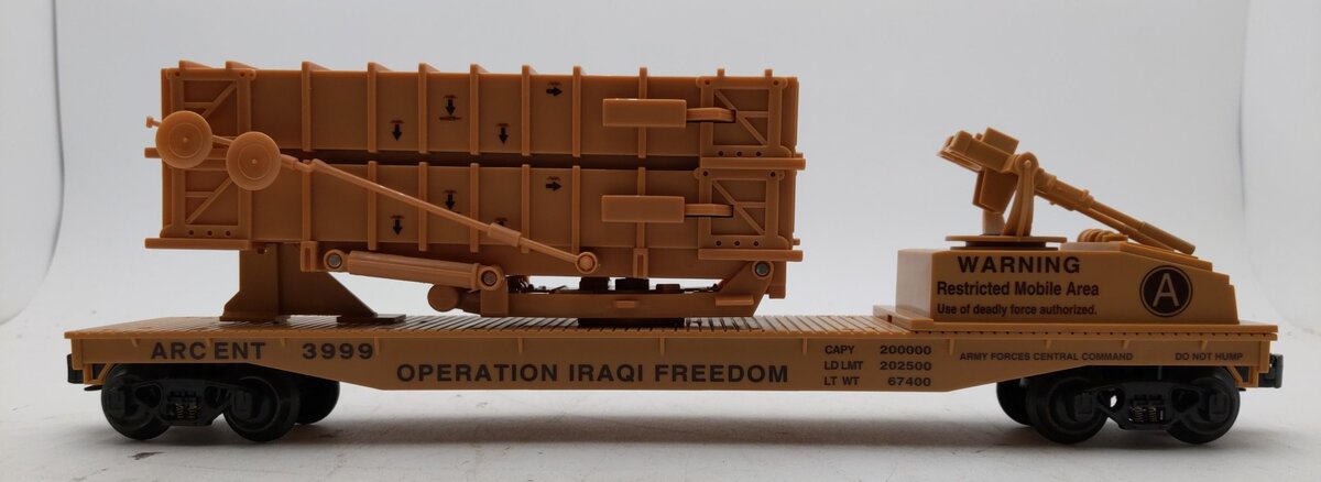 K-Line K691-8029 O Operation Iraqi Freedom Flatcar w/ Patriot Missile Battery LN/Box