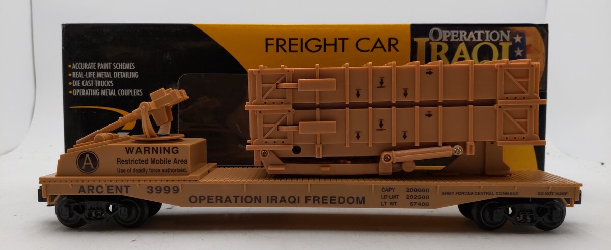 K-Line K691-8029 O Operation Iraqi Freedom Flatcar w/ Patriot Missile Battery LN/Box