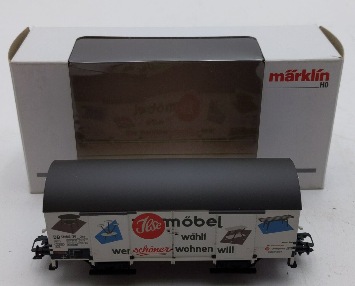 Marklin 48165 HO Scale Ilse-Möbelwerke Two-Axle Boxcar with Rounded Roof LN/Box
