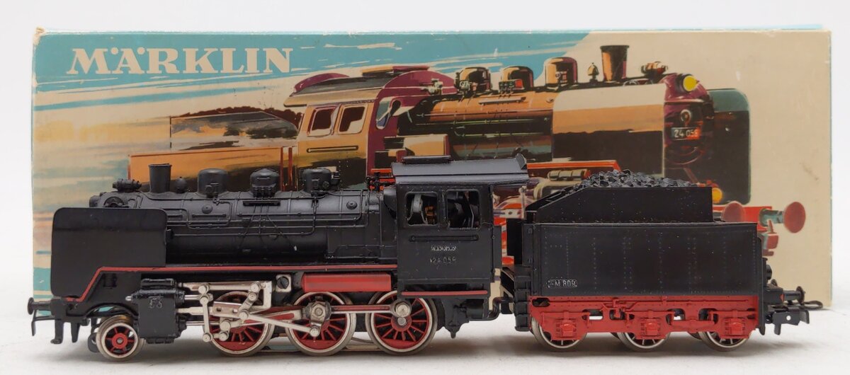 Marklin 3003 HO Scale BR 24 Steam Locomotive and Tender EX/Box