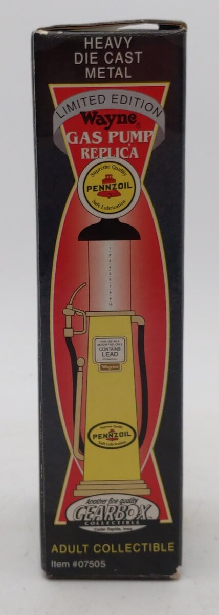 Gearbox 07505 8" Pennzoil Wayne Gas Pump Replica Limited Edition NIB
