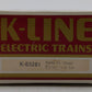 K-Line K63281 O Gauge Shell Single Dome Tank Car LN/Box