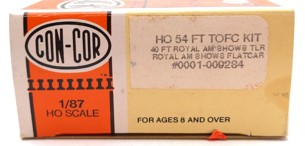 Con-Cor 0001-009284 HO World's Largest Midway 54' Royal American Shows TOFC Kit