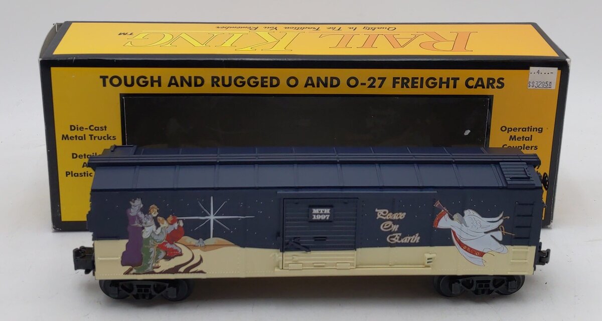 MTH 30-7416 O Gauge Christmas 1997 Holiday Boxcar LN/Box