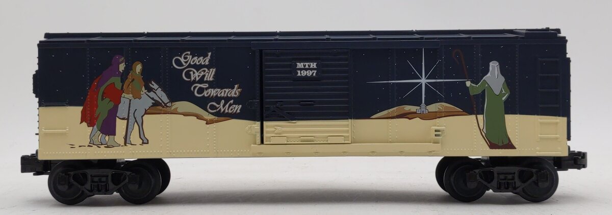 MTH 30-7416 O Gauge Christmas 1997 Holiday Boxcar LN/Box