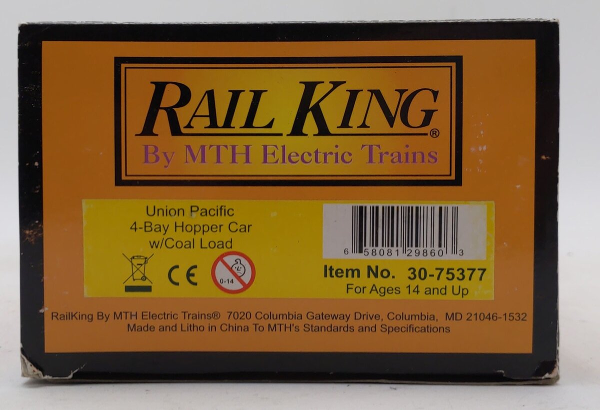 MTH 30-75377 Union Pacific 4-Bay Hopper Car
