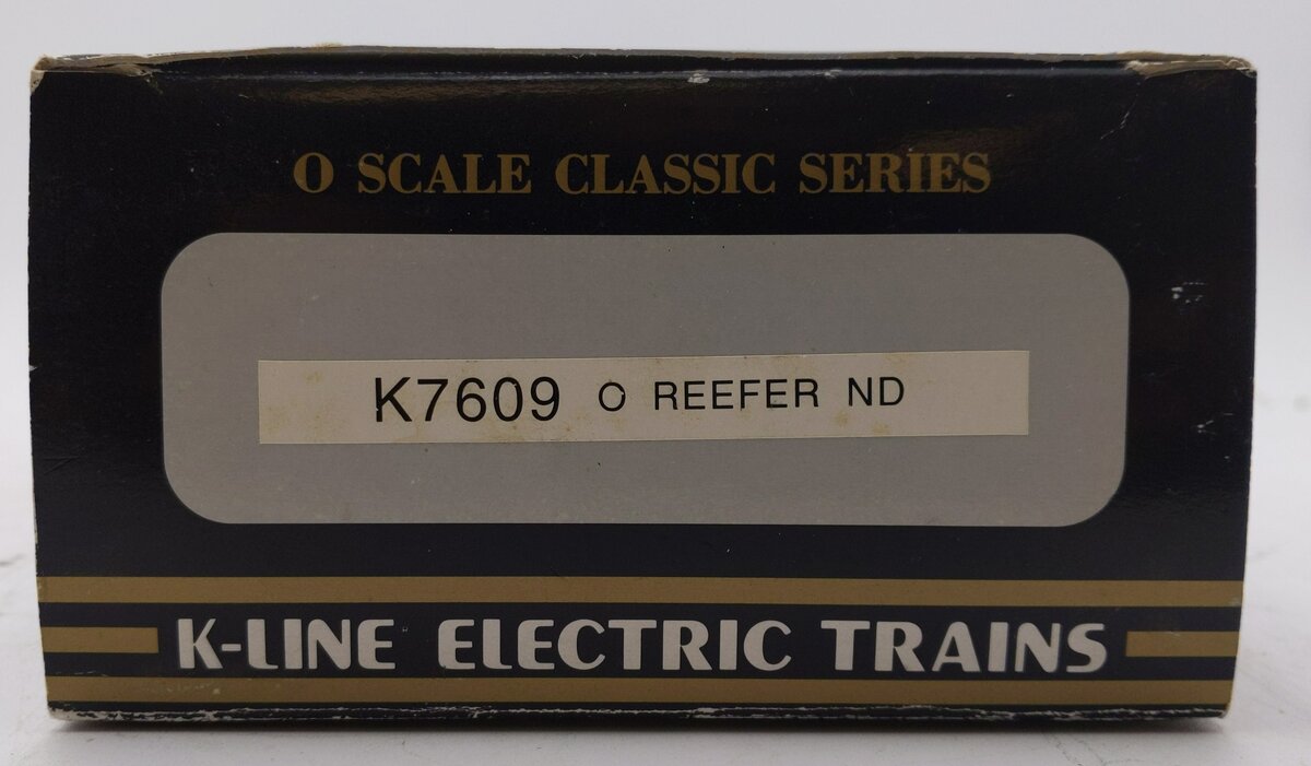 K-Line K7609 O Gauge Nickel Plate Road Reefer Car #7609 LN/Box