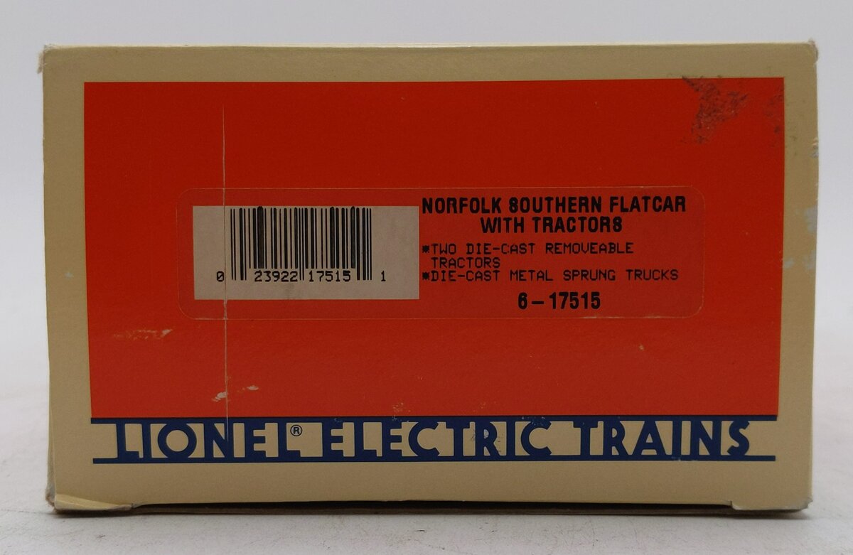 Lionel 6-17515 O Gauge Norfolk Southern Flatcar with Semi Tractors LN/Box