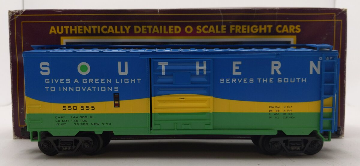 MTH 20-9304L O Gauge Southern Box Car #550555 LN/Box