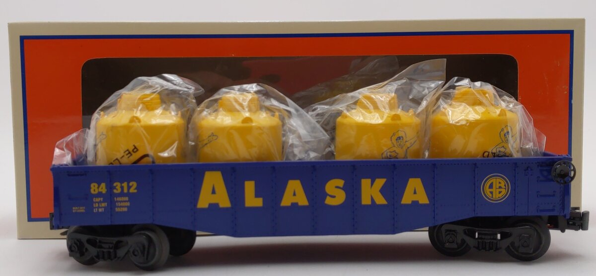 Lionel 6-84312 O Gauge Alaska Gondola w/ Cannisters #84312