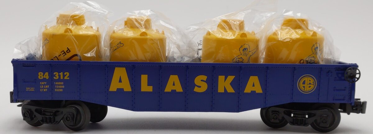 Lionel 6-84312 O Gauge Alaska Gondola w/ Cannisters #84312