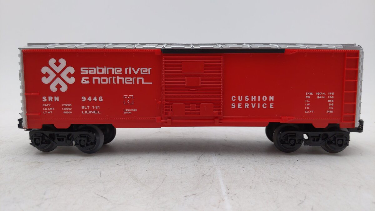 Lionel 6-9446 O Gauge Sabine River & Northern Boxcar LN/Box