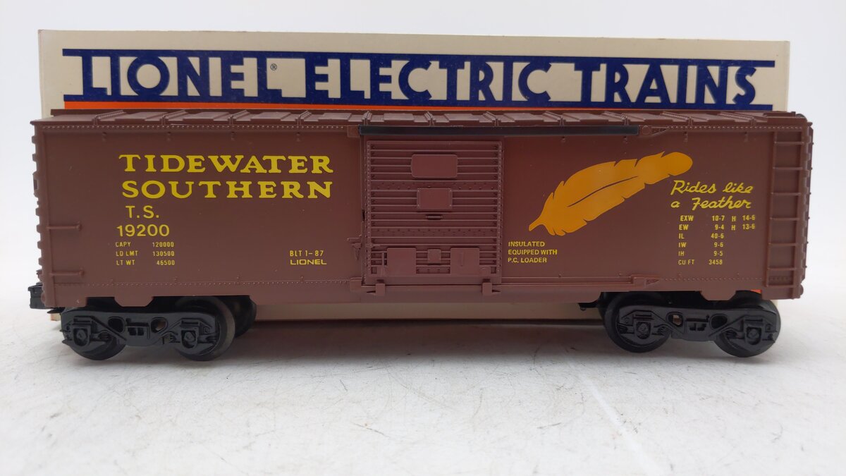 Lionel 6-19200 O Gauge Tidewater Southern Boxcar #19200 EX/Box