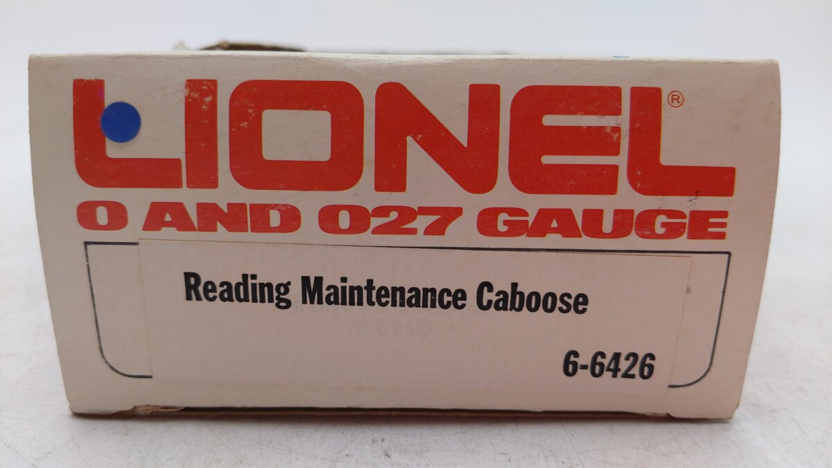 Lionel 6-6426 O Gauge Reading Maintenance Caboose