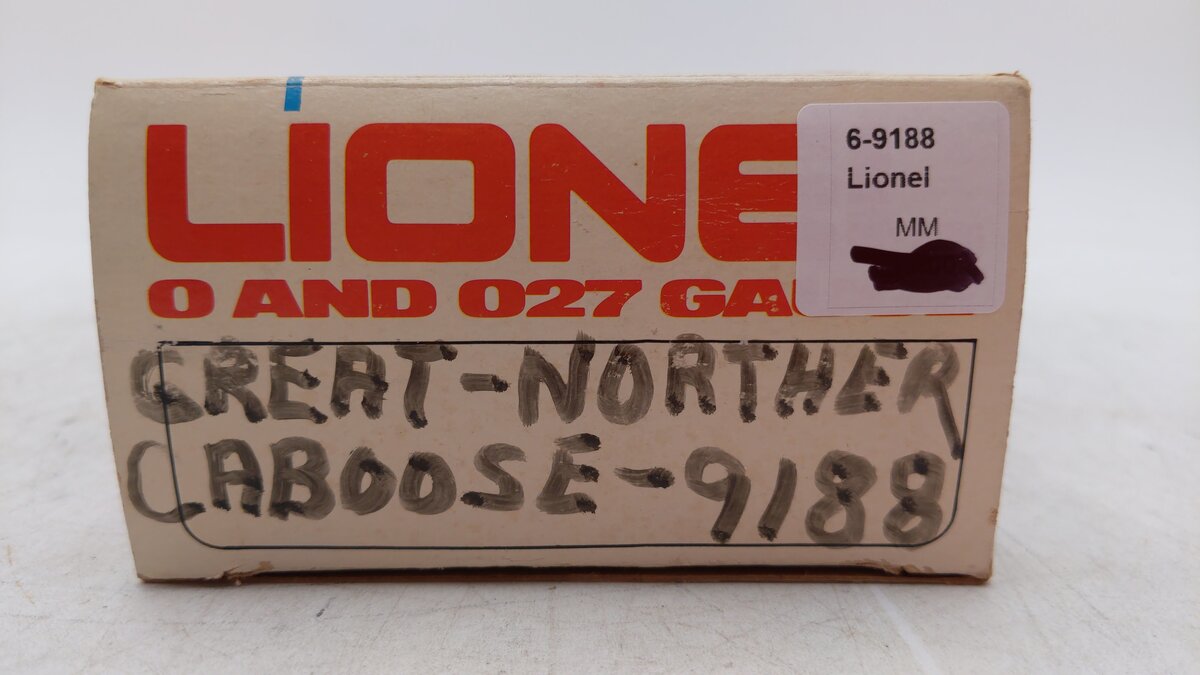 Lionel 6-9188 O Gauge Great Northern Bay Window Caboose LN/Box