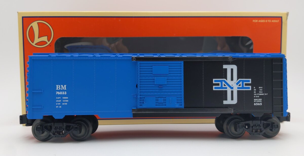 Lionel 6-29254 O Gauge Boston & Maine Boxcar #76033