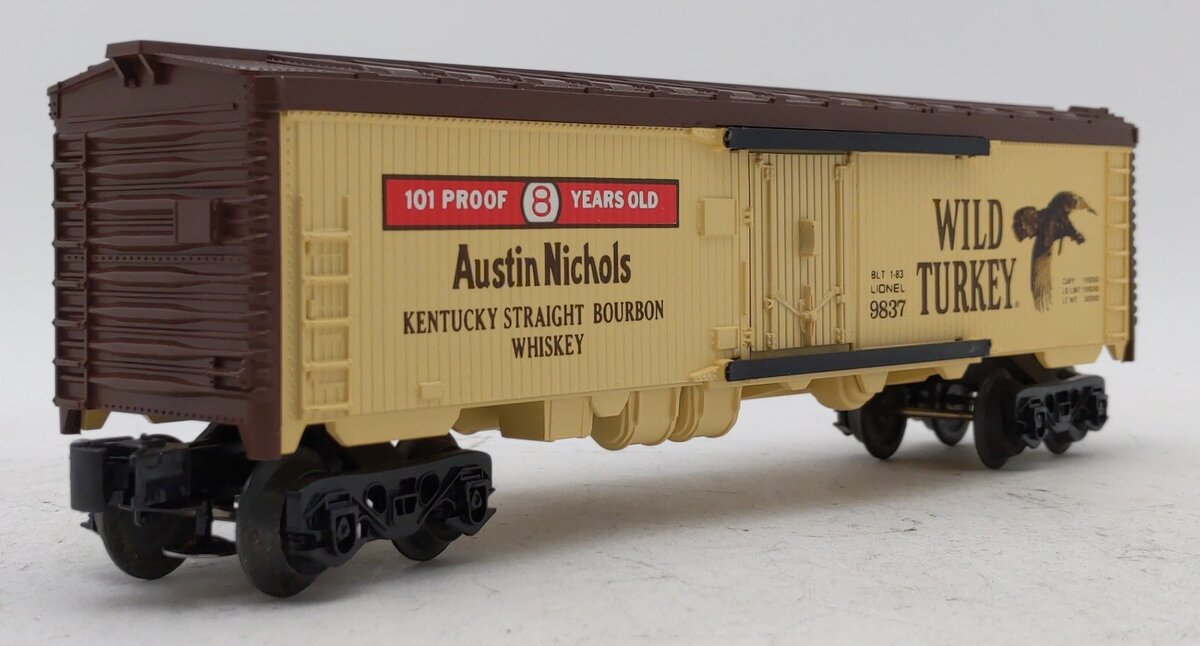 Lionel 6-9837 O Gauge Wild Turkey Bourbon Billboard Refrigerator Car #9837 EX/Box