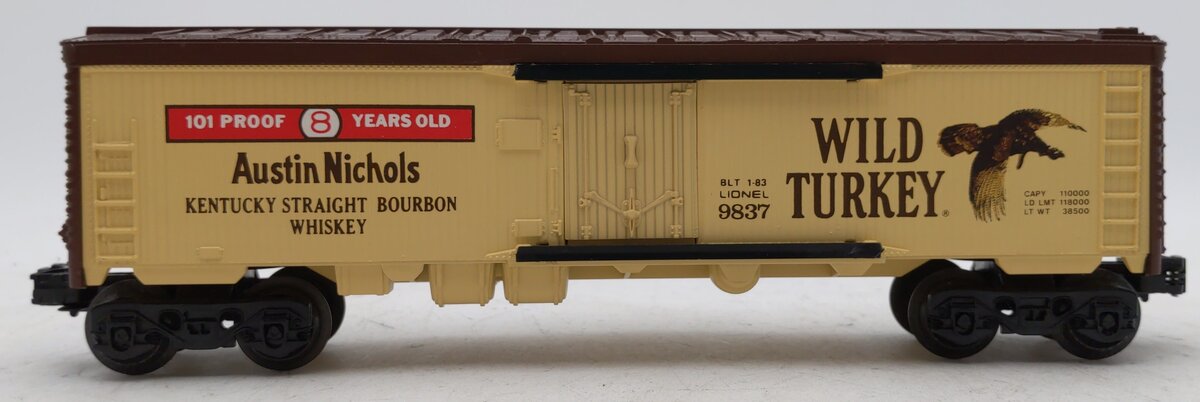 Lionel 6-9837 O Gauge Wild Turkey Bourbon Billboard Refrigerator Car #9837 EX/Box